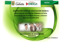 Estandares de Desempe&ntilde;o Docente