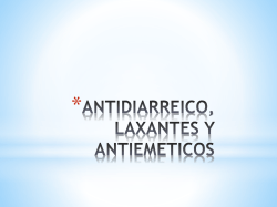 ANTIDIARREICO, LAXANTES Y ANTIEMETICOS.