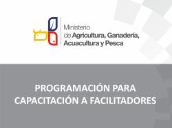 PROGRAMA DE CAPACITACI&Oacute;N A FACILITADORES, (modalidad