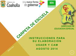 Carpeta de Escuela Instrucciones para su Elaboraci&oacute;n en