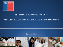 Presentaci&oacute;n Estrategia 2016 - Sistema de Capacitaci&oacute;n