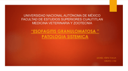 Esofagitis granulomatosa