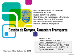 G. Compra, Almacen y Transporte LUNES