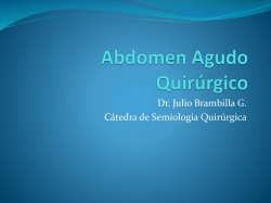 Abdomen Agudo Quir&uacute;rgico