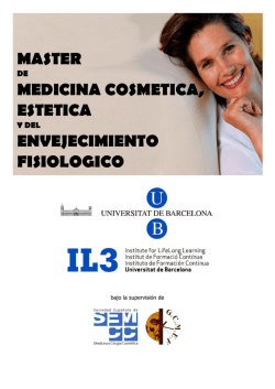 master medicina cosmetica, estetica envejecimiento fisiologico