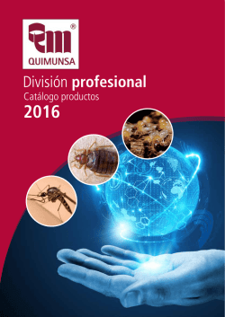 Cat&aacute;logo productos - Quimunsa Quimica de Munguia