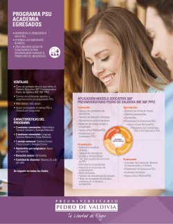 programa psu academia egresados - Preuniversitario Pedro de