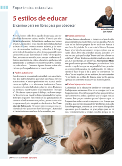 5 estilos de educar - Salesianos en Espa&ntilde;a