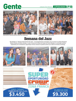 Semana del Jazz - La Prensa Austral