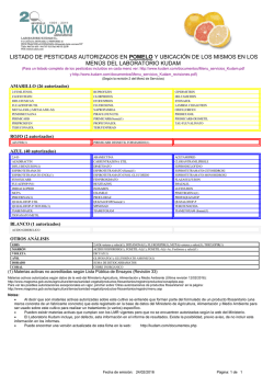 listado de pesticidas autorizados en pomelo y ubicaci&oacute;n de