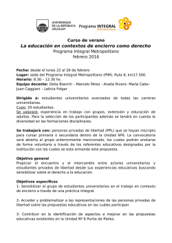 M&aacute;s informaci&oacute;n - Universidad de la Rep&uacute;blica