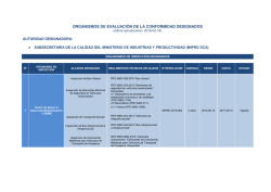 Organismos Designados