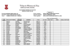 regi&oacute;n lima - callao - Colegio de Obstetras del Per&uacute;