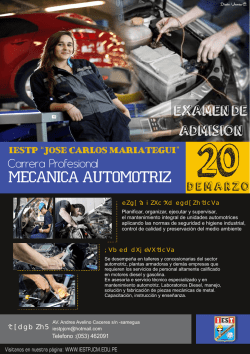 Afiche Inf. - IESTP "Jos&eacute; Carlos Mari&aacute;tegui"