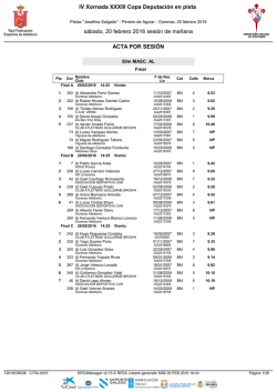 resultados - Federaci&oacute;n Galega de Atletismo