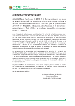 emplazamiento contencioso convocatoria aux. enfermeria ses