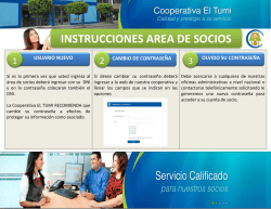 Olvido su contrase&ntilde;a? - Cooperativa El Tumi