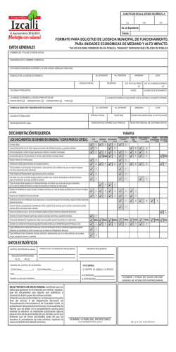 Licencias de funcionamiento de mediano y alto impacto