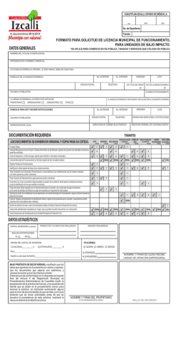 datos estad&iacute;sticos documentaci&oacute;n requerida datos generales