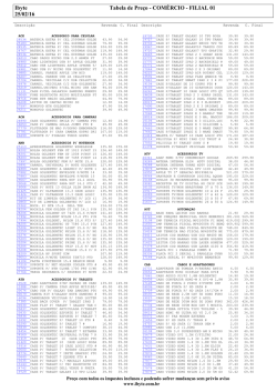Ibyte Tabela de Pre&ccedil;o - COM&Eacute;RCIO