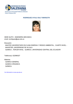RODRIGUEZ AYALA SULY MARGOTH SEDE QUITO
