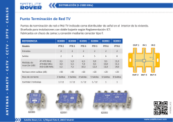 Punto Terminaci&oacute;n de Red TV