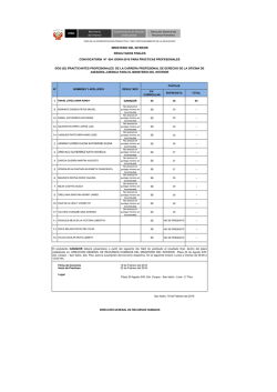 dgrh-2016 para pr&aacute;cticas profesionales dos (02) practicantes