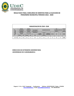 resultado final concurso de meritos para la eleccion de personero