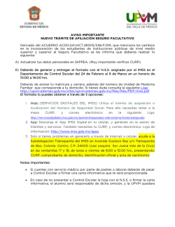 Aviso importante nuevo tr&aacute;mite de afiliaci&oacute;n Seguro