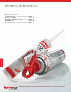 Espumas y Selladores