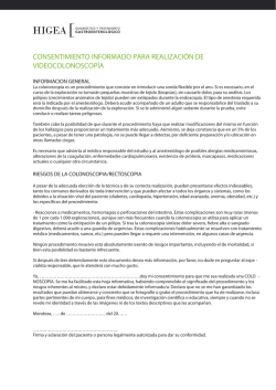 Consentimiento Videocolonoscop&iacute;a Descarga el archivo pdf. +