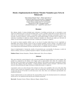Dise&ntilde;o e Implementaci&oacute;n de Sistema Vibrador Neum&aacute;tico para