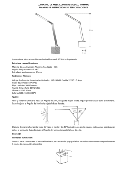 LUMINARIO DE MESA ILUMILEDS MODELO ILUYMM2 MANUAL