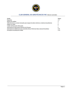 Solicitud de cr&eacute;dito - Club General de Aerot&eacute;cnicos FAE