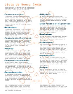 Lista de Nunca Jam&aacute;s