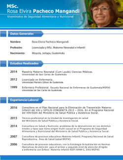 Rosa Elvira Pacheco Mangandi MSc.