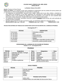 Circular N&deg;2 - Colegio CESTE