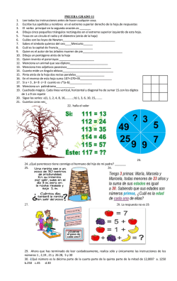 PRUEBA GRADO 11 1. Lee todas las instrucciones antes de hacer