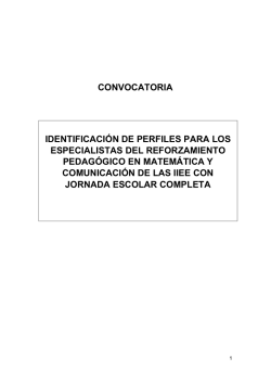 Detalle de la convocatoria