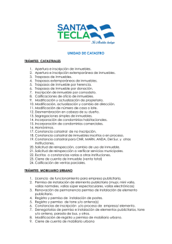 unidad de catastro - Alcald&iacute;a Municipal de Santa Tecla