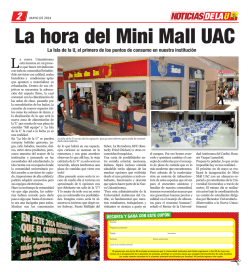 La hora del Mini Mall UAC - Universidad Aut&oacute;noma del Caribe