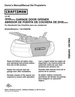 315mm-garage door opener abridor de puerta