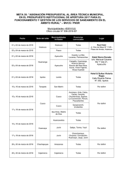 meta 35: &ldquo;asignaci&oacute;n presupuestal al &aacute;rea t&eacute;cnica municipal, en el