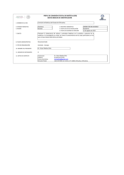 perfil de comisi&oacute;n estatal de bio&eacute;tica (ceb) datos b&aacute;sicos de