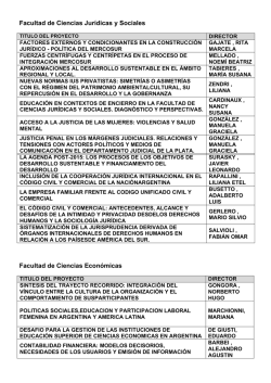 Facultad de Ciencias Jur&iacute;dicas y Sociales Facultad de Ciencias
