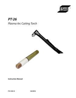 Plasma Arc Cutting Torch - ESAB Welding & Cutting Products