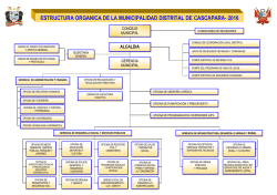 Organigrama - Municipalidad Distrital de Cascapara