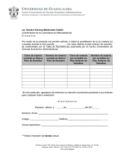 Formato solicitud de Acreditaci&oacute;n de Materias