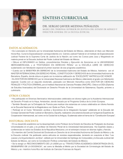 Dr. Sergio Medina - Poder Judicial del Estado de M&eacute;xico