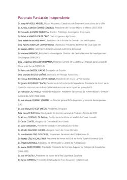 Patronato Fundaci&oacute;n Independiente